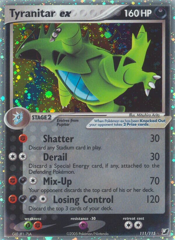 Tyranitar ex - 111/115 - Rare Holo ex - NM - Holofoil