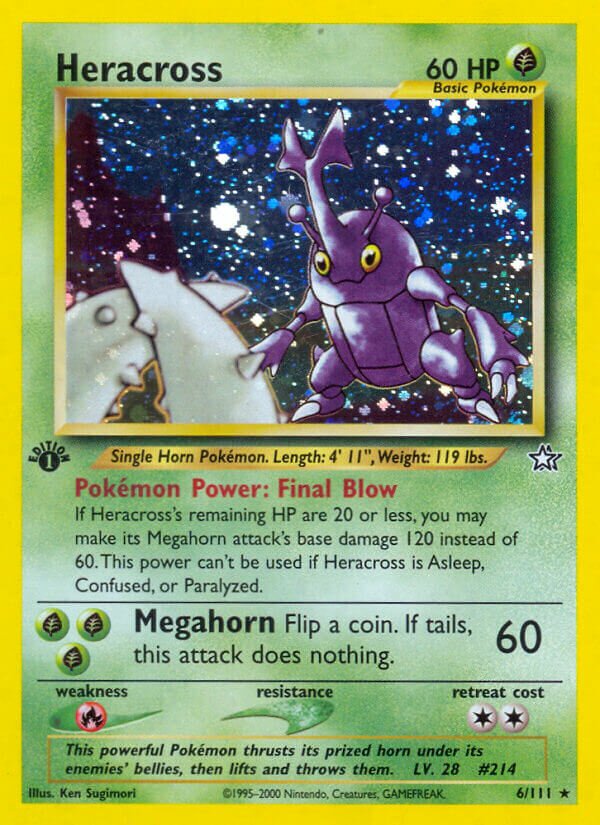 Heracross - 006/111 - Holo Rare - NM - Unlimited Holofoil