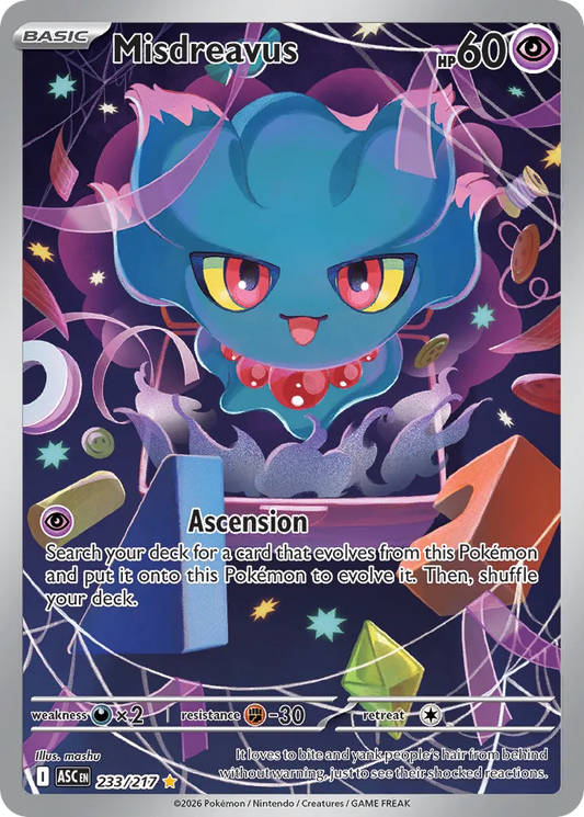 Misdreavus - 233/217 - Illustration Rare - NM - Holofoil
