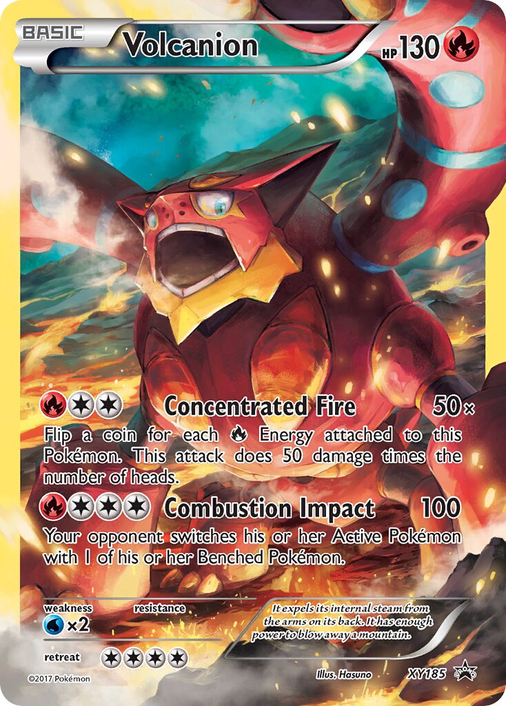 Volcanion - XY185 - Promo - NM - Holofoil