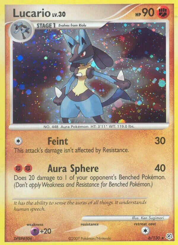 Lucario - 6/130 - Holo Rare - NM - Holofoil