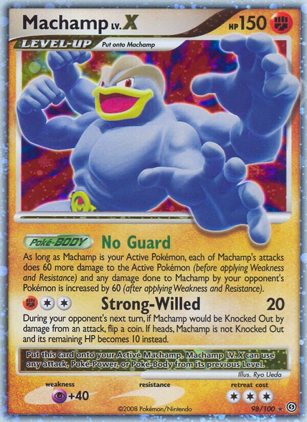 Machamp LV.X - 98/100 - Rare Holo LV.X - NM - Holofoil