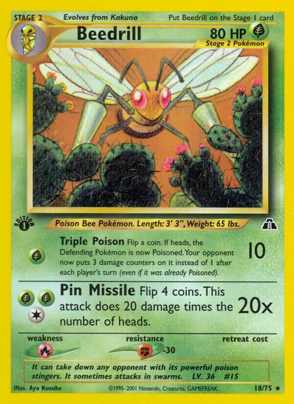 Beedrill - 18/75 - Rare - NM - Unlimited