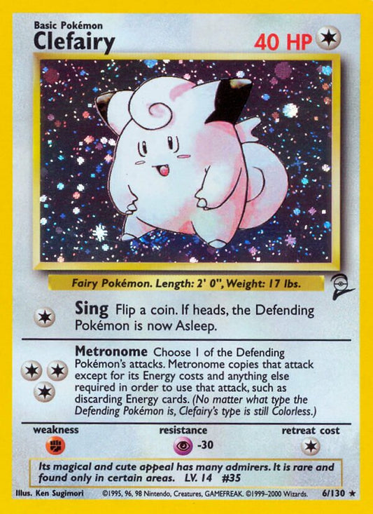 Clefairy - 006/130 - Holo Rare - NM - Holofoil