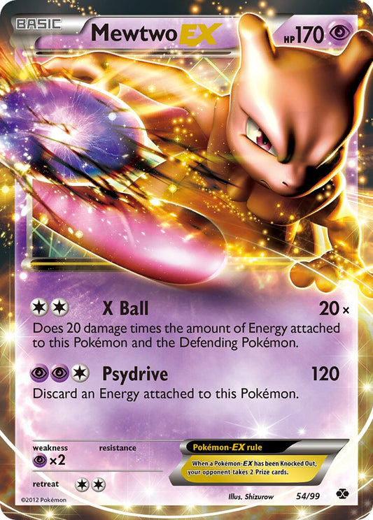 Mewtwo EX - 54/99 - Rare Holo EX - NM - Holofoil