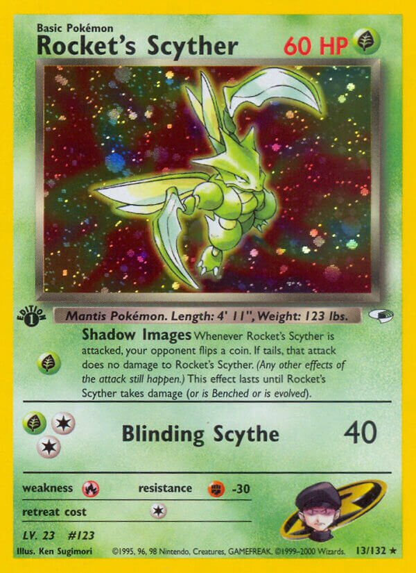 Rocket's Scyther - 013/132 - Holo Rare - NM - Unlimited Holofoil