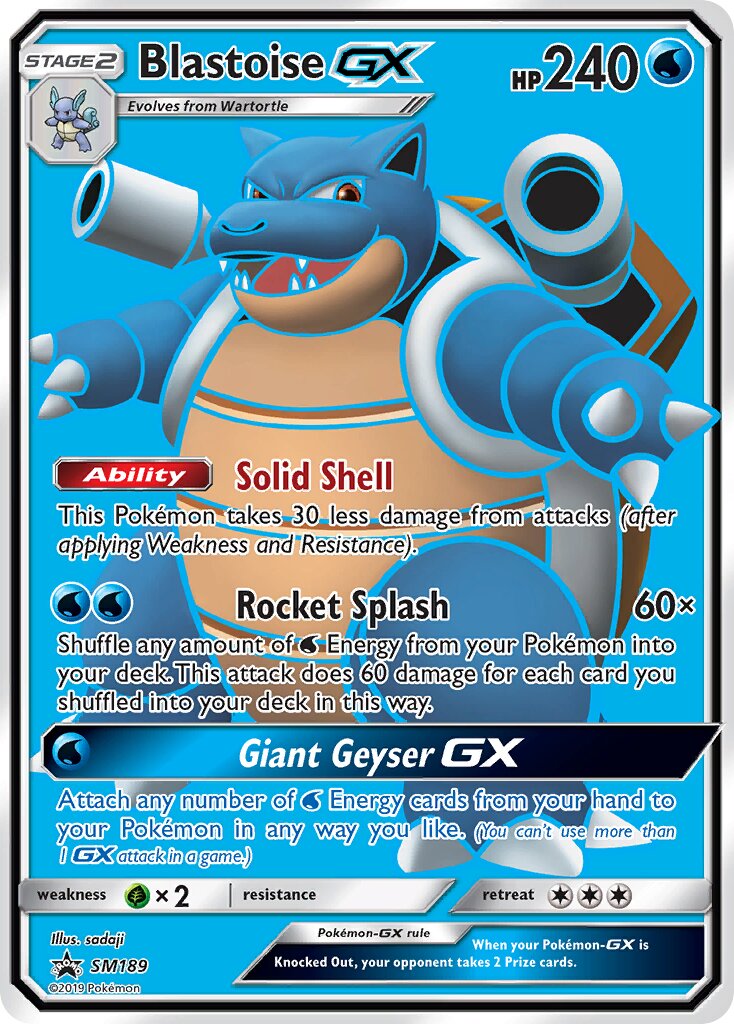 Blastoise-GX - SM189 - Promo - NM - Holofoil