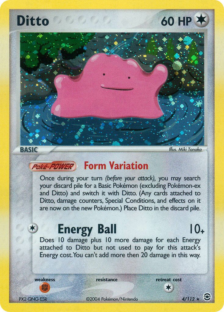 Ditto - 4/112 - Holo Rare - NM - Reverse Holofoil