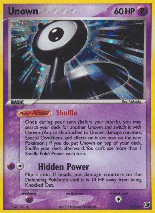 Unown - L/28 - Holo Rare - NM - Holofoil