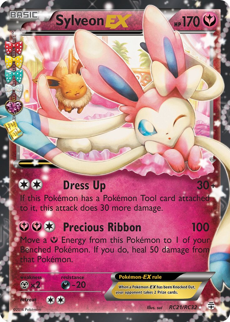 Sylveon EX - RC21/RC32 - Rare Holo EX - NM - Holofoil