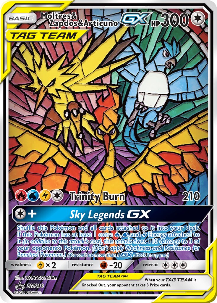 Moltres & Zapdos & Articuno-GX - SM210 - Promo - NM - Holofoil