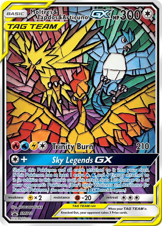 Moltres & Zapdos & Articuno-GX - SM210 - Promo - NM - Holofoil