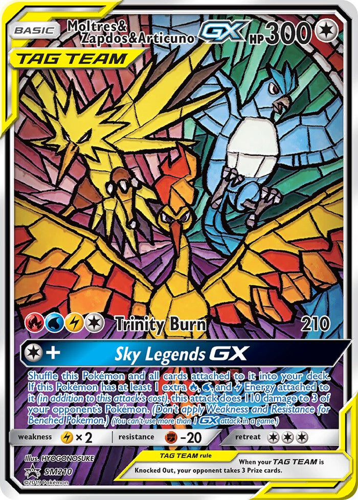 Moltres & Zapdos & Articuno-GX - SM210 - Promo - NM - Holofoil