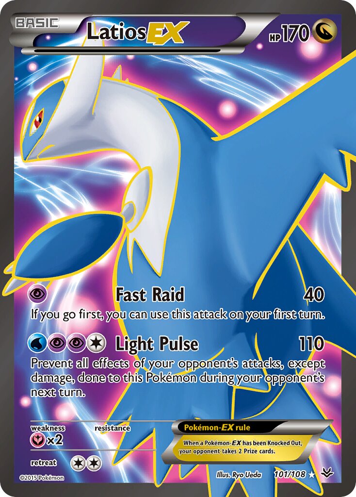 Latios EX - 101/108 - Ultra Rare - NM - Holofoil