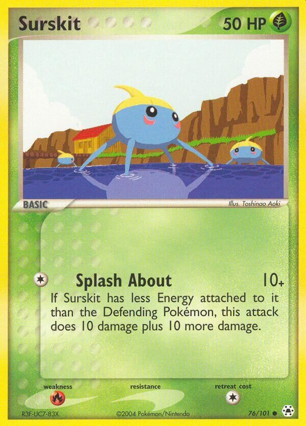 Surskit - 76/101 - Common - NM - Reverse Holofoil