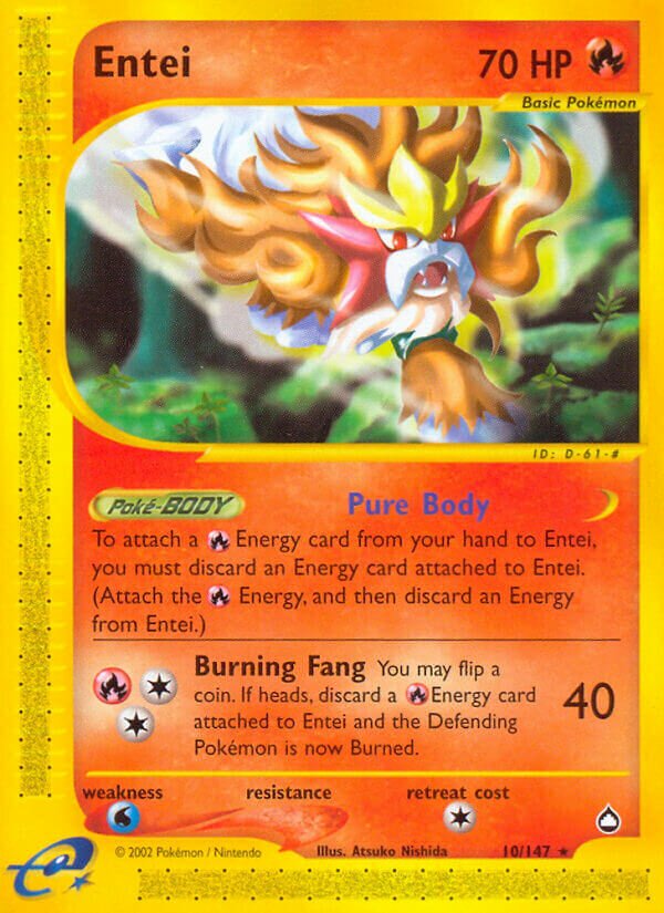 Entei - 010/147 - Rare - NM