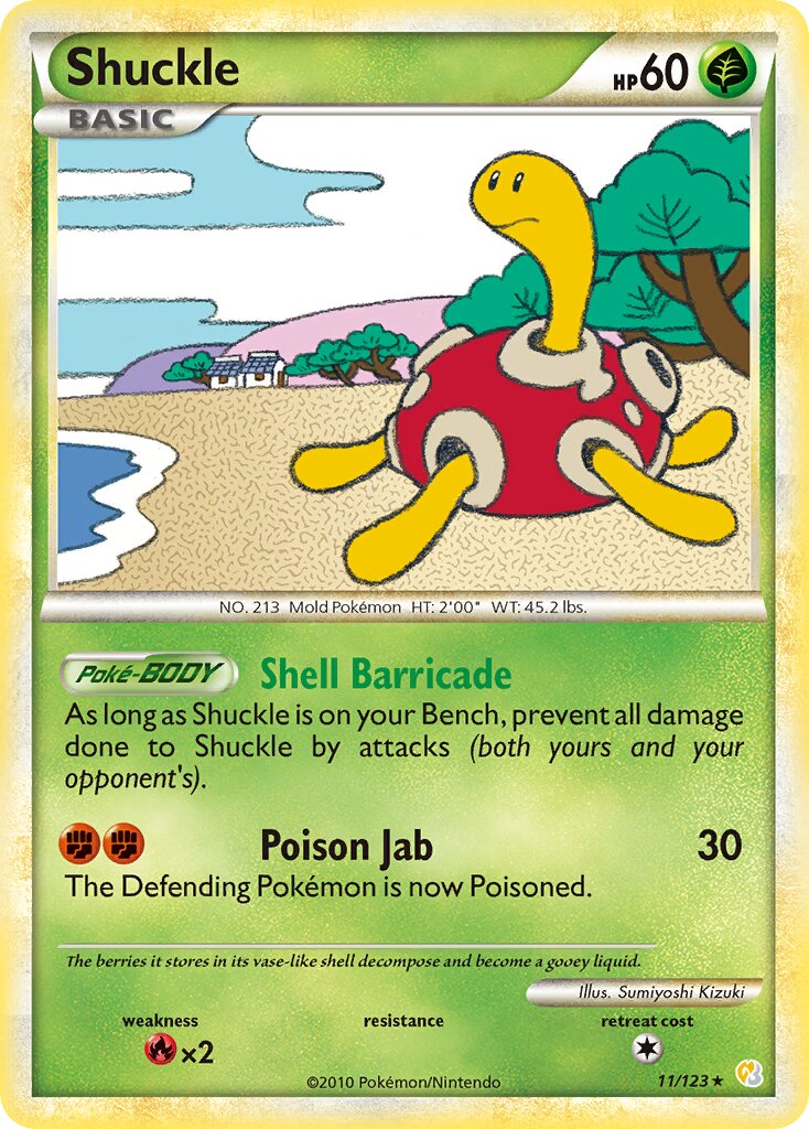 Shuckle - 11/123 - Holo Rare - NM - Holofoil