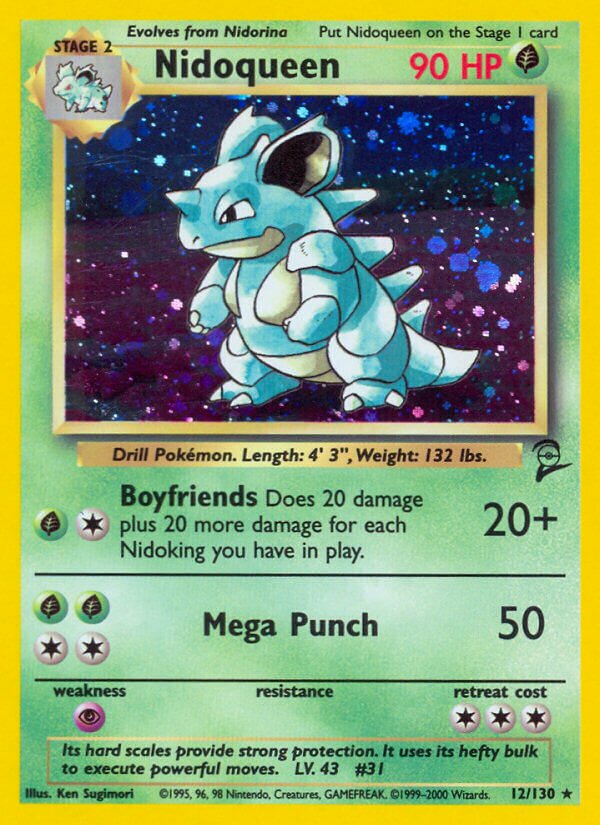 Nidoqueen - 012/130 - Holo Rare - NM - Holofoil