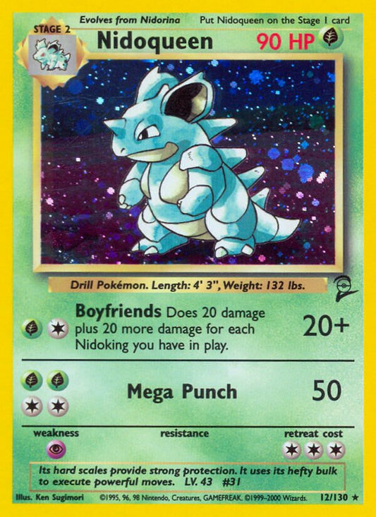 Nidoqueen - 012/130 - Holo Rare - NM - Holofoil