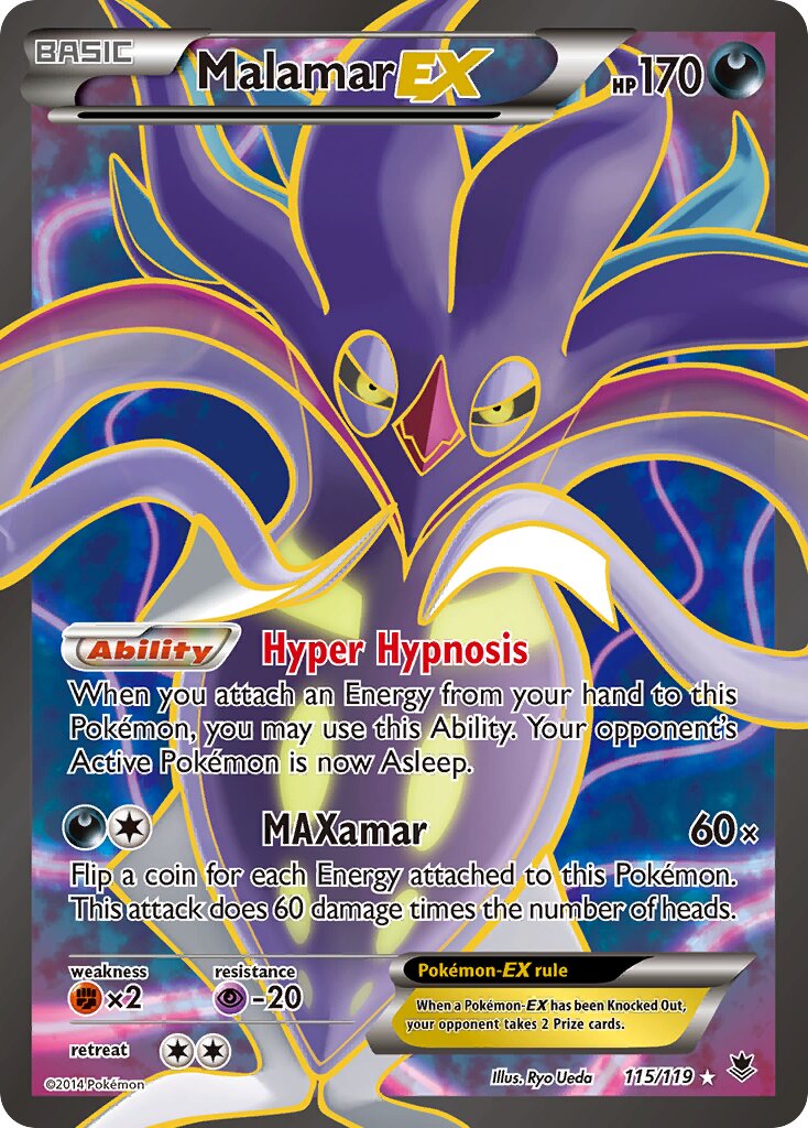 Malamar EX - 115/119 - Ultra Rare - NM - Holofoil