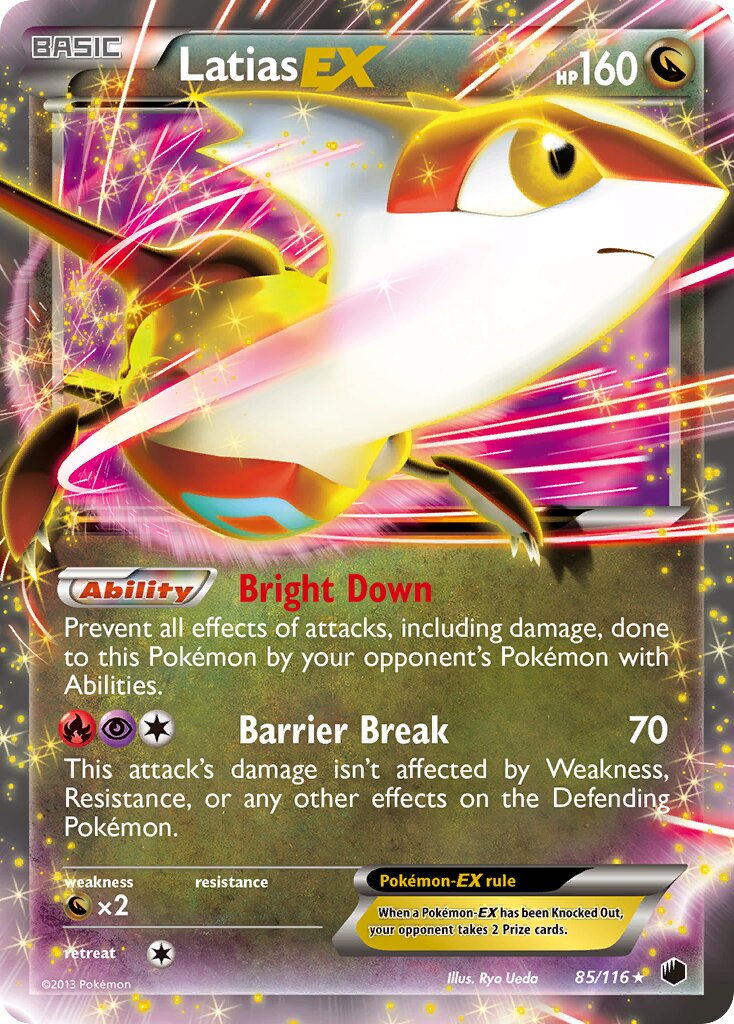 Latias EX - 85/116 - Rare Holo EX - NM - Holofoil