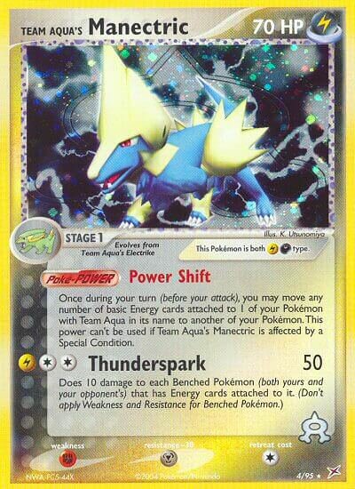 Team Aqua's Manectric - 4/95 - Holo Rare - NM - Holofoil