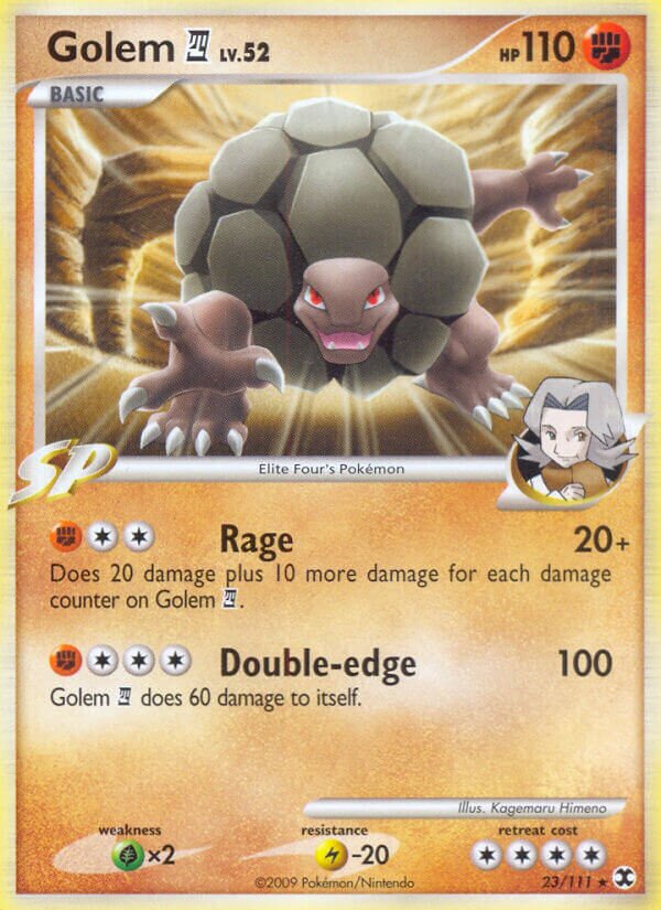 Golem E4 - 23/111 - Rare - NM - Reverse Holofoil