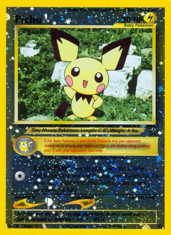 Pichu - 35/53 - Promo - NM - Reverse Holofoil