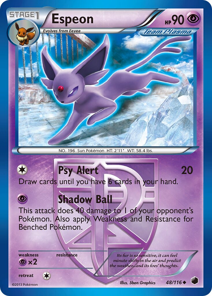 Espeon - 48/116 - Uncommon - NM - Reverse Holofoil