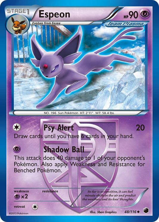 Espeon - 48/116 - Uncommon - NM - Reverse Holofoil