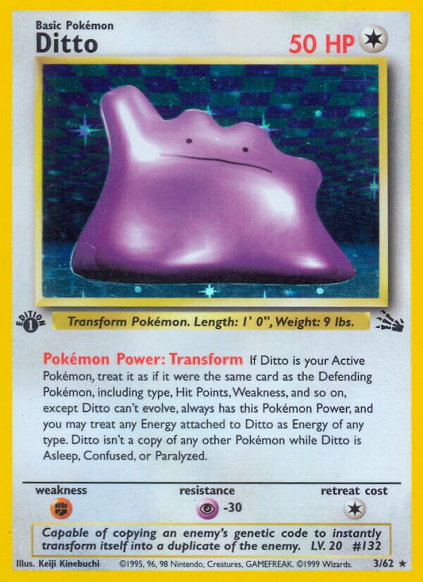 Ditto - 03/62 - Holo Rare - NM - Unlimited Holofoil
