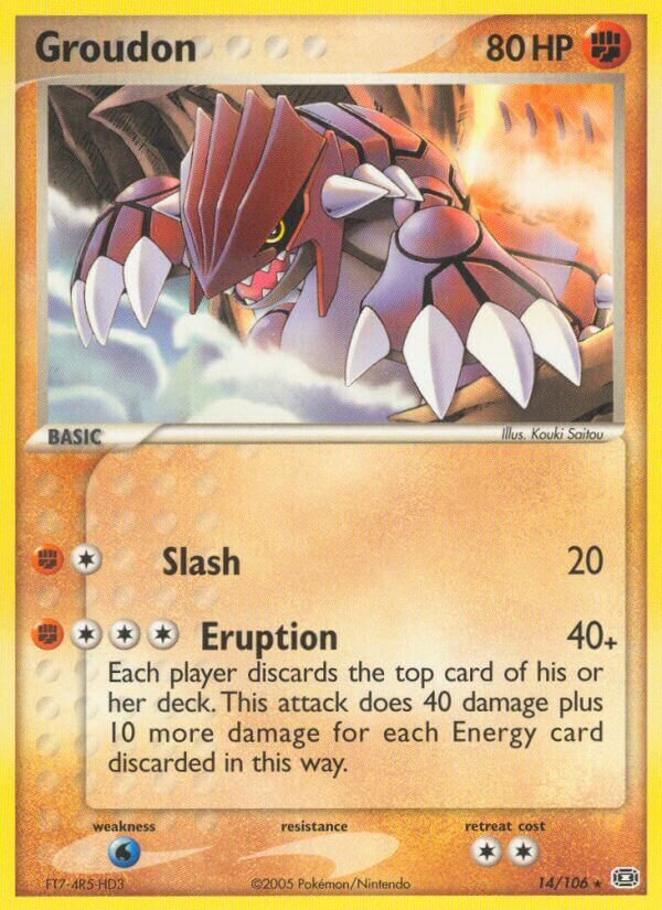 Groudon - 14/106 - Rare - NM