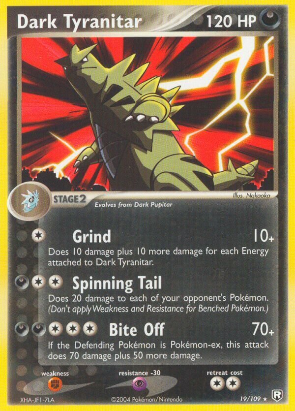 Dark Tyranitar - 19/109 - Rare - NM