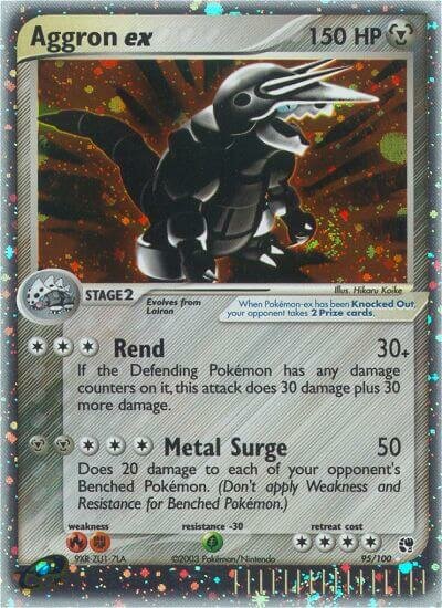 Aggron ex - 95/100 - Rare Holo ex - NM - Holofoil