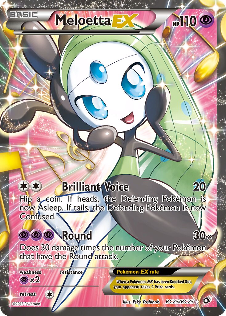 Meloetta EX - RC25/RC25 - Ultra Rare - NM - Holofoil