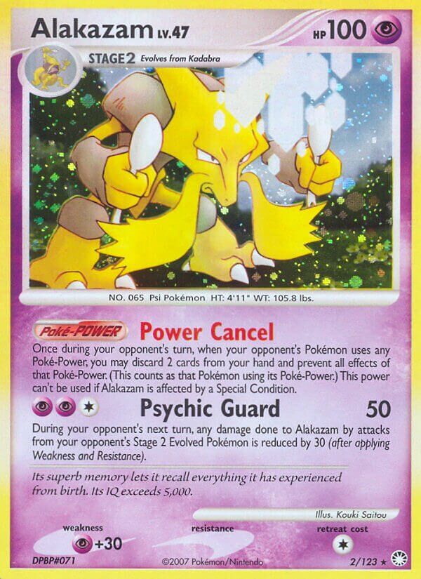 Alakazam - 2/123 - Holo Rare - NM - Holofoil