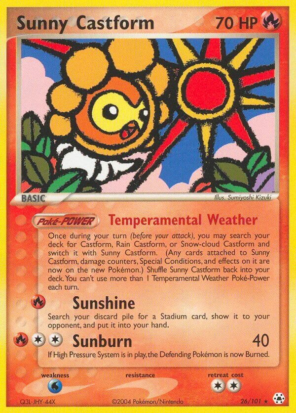 Sunny Castform - 26/101 - Rare - NM