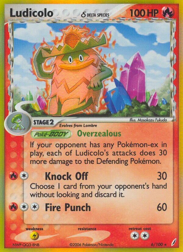 Ludicolo - 6/100 - Holo Rare - NM - Holofoil