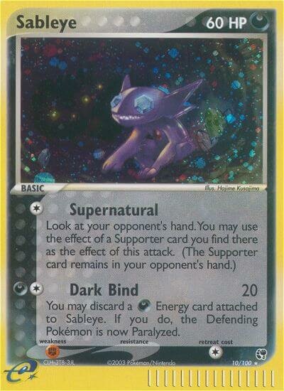 Sableye - 10/100 - Holo Rare - NM - Holofoil