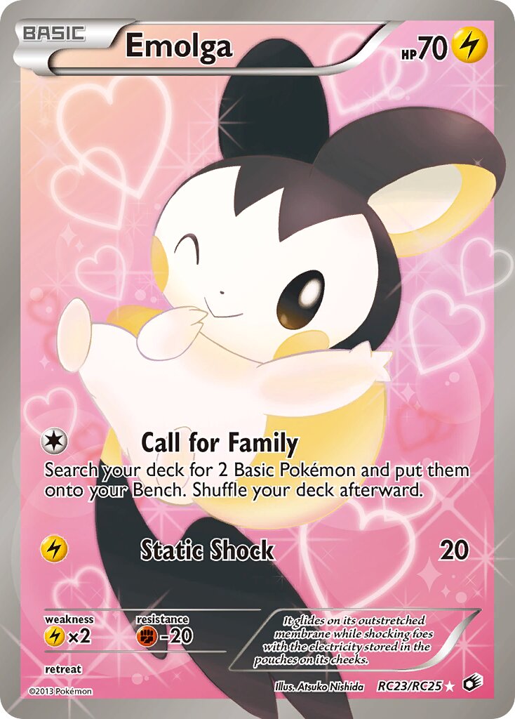 Emolga - RC23/RC25 - Ultra Rare - NM - Holofoil