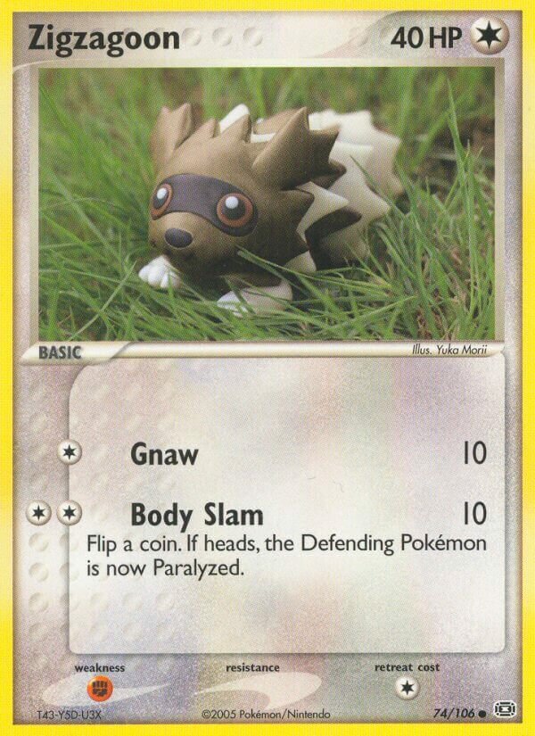 Zigzagoon - 74/106 - Common - NM