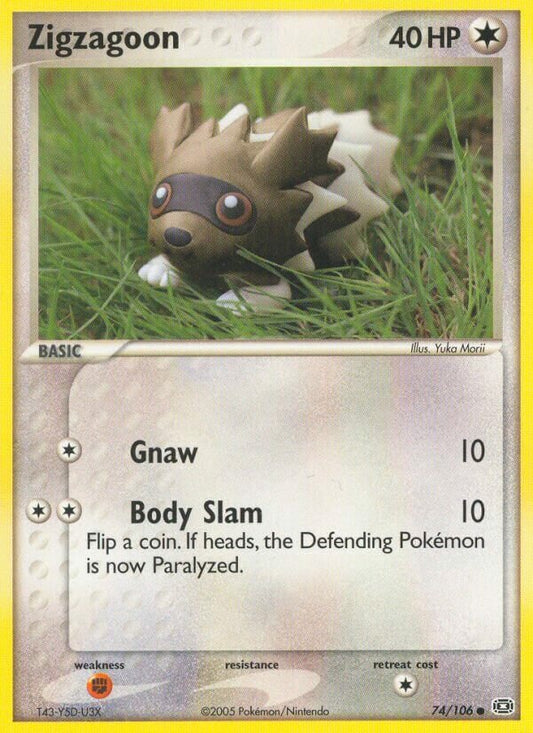 Zigzagoon - 74/106 - Common - NM