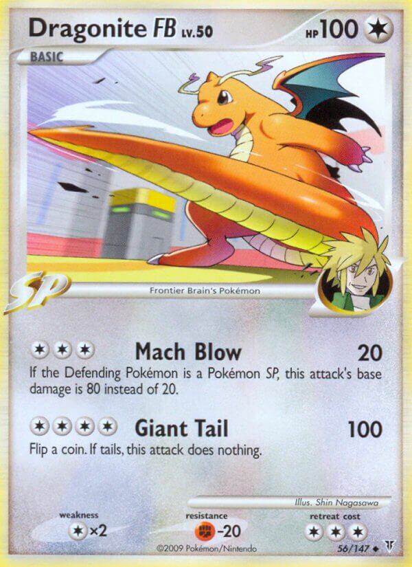 Dragonite FB - 56 - Uncommon - NM - Reverse Holofoil