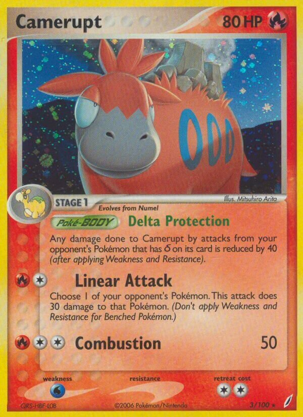 Camerupt - 3/100 - Holo Rare - NM - Holofoil