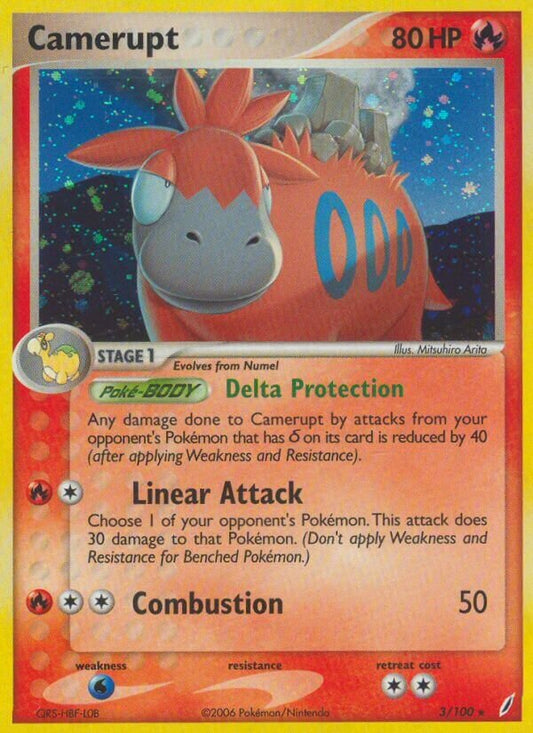 Camerupt - 3/100 - Holo Rare - NM - Holofoil