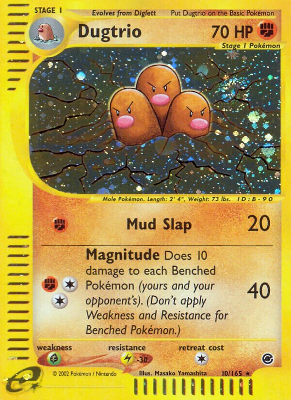 Dugtrio - 010/165 - Holo Rare - NM - Holofoil