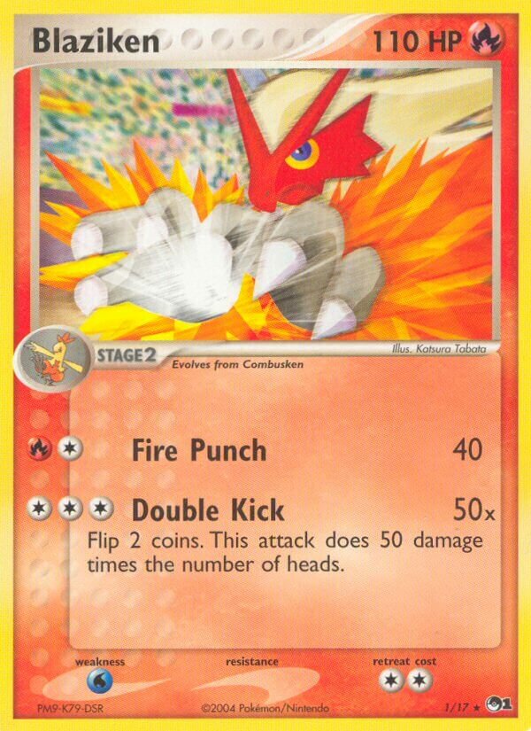 Blaziken - 001/017 - Rare - NM - Holofoil