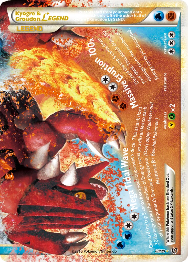 Kyogre & Groudon LEGEND - 88/90 - LEGEND - NM - Holofoil