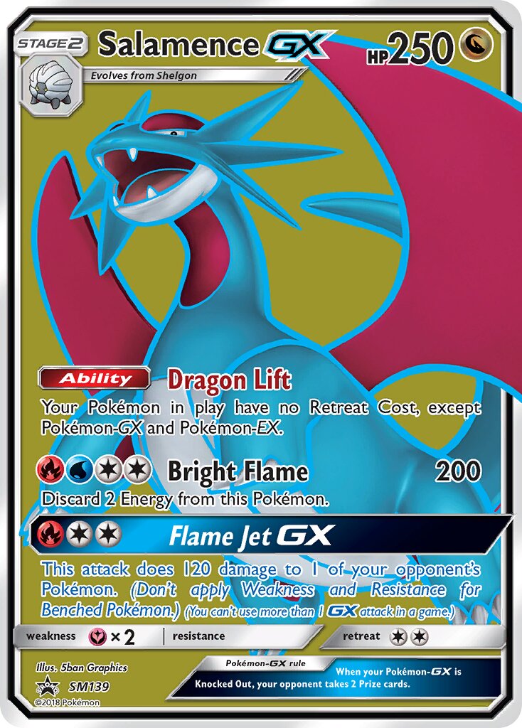 Salamence-GX - SM139 - Promo - NM - Holofoil