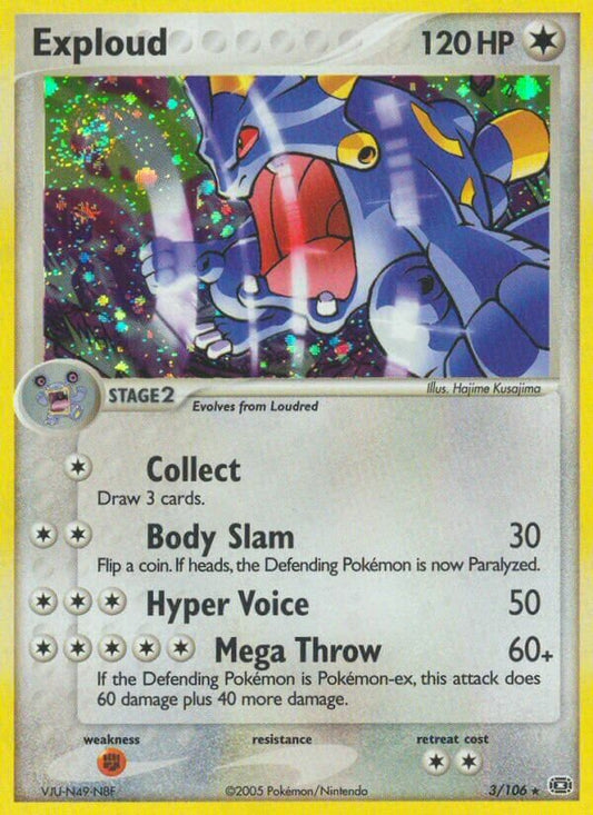 Exploud - 3/106 - Holo Rare - NM - Holofoil